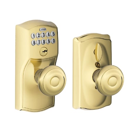 Schlage Residential Cylindrical Locks with Keypad Trim, FE595 CAM505GEO FE595 CAM505GEO